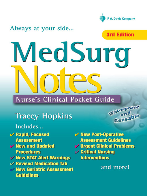 Title details for Med Surg Notes by Tracey Hopkins - Available